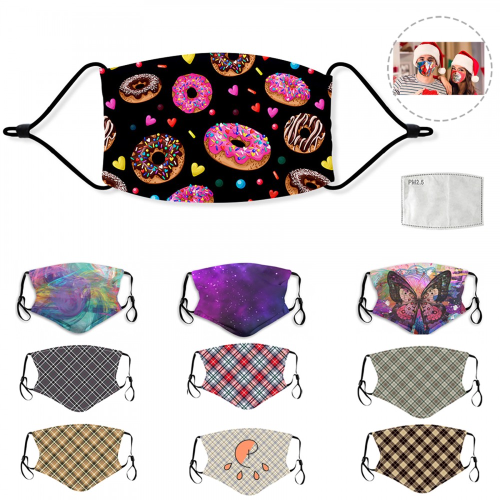Personalized Reusable 2 Ply Polyester Mask With Ear Loop Personalized Reusable 2 Ply Polyester Mask With Ear Loop