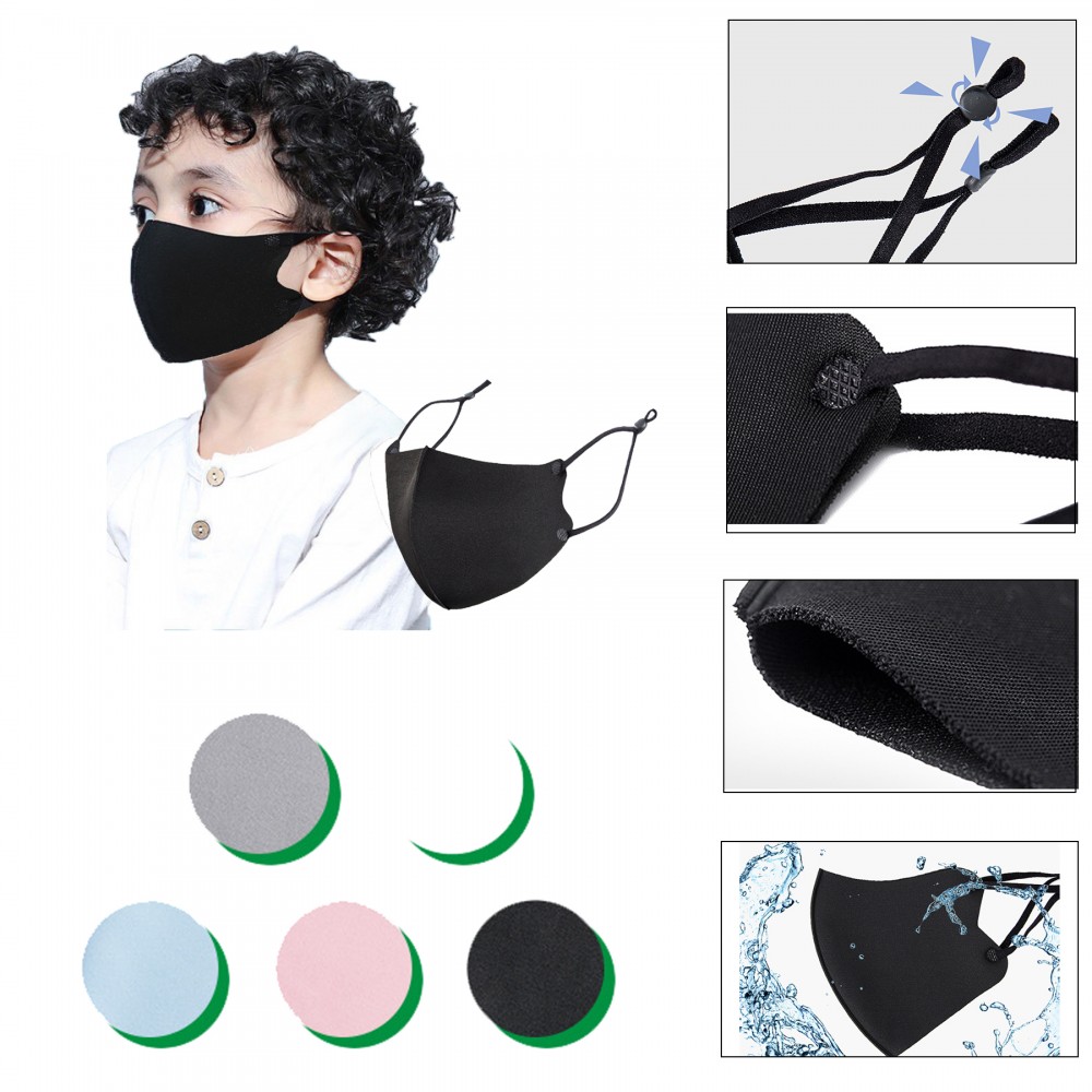 Logo Branded Kids Adjustable Ice Silk Mask Logo Branded Kids Adjustable Ice Silk Mask