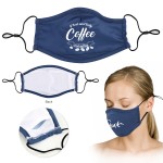 Promotional PM2.5 Full Color Mesh Face Mask With Nose Clip And Filter Pocket