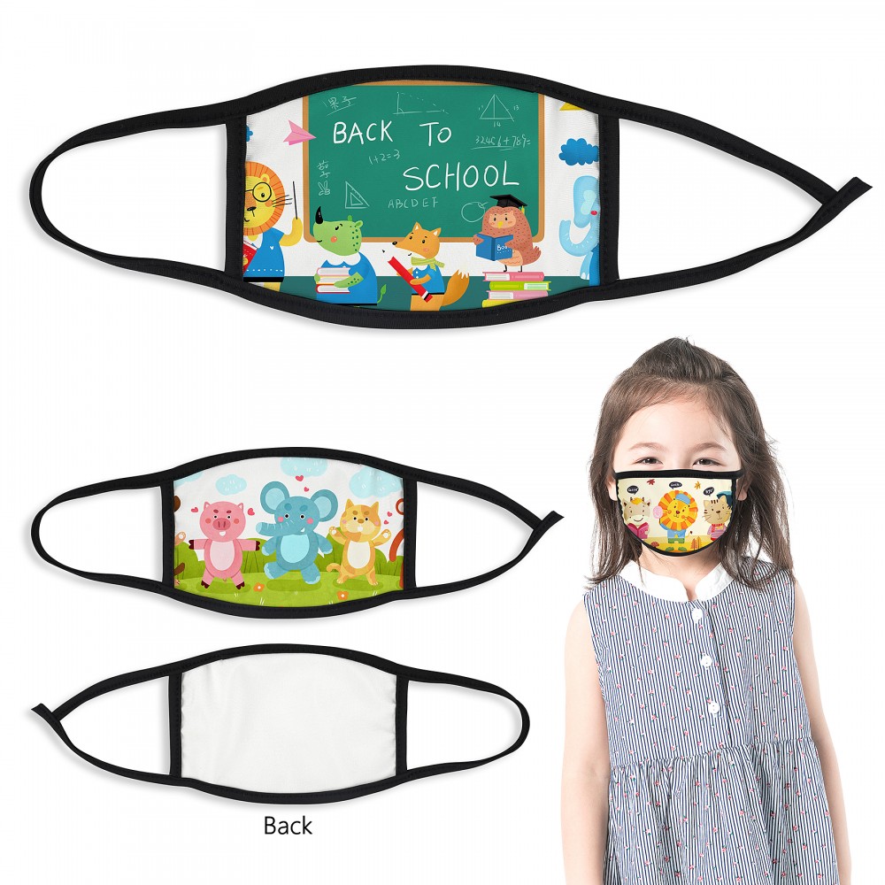 Customized Full Color Printed Children Face Mask Customized Full Color Printed Children Face Mask