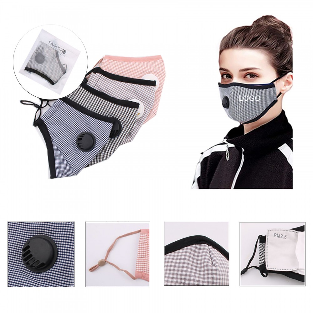 Promotional Cotton Mask With Breathing Valve Promotional Cotton Mask With Breathing Valve