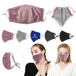 Logo Branded Reusable Cooling Face Mask With Nose Clip
