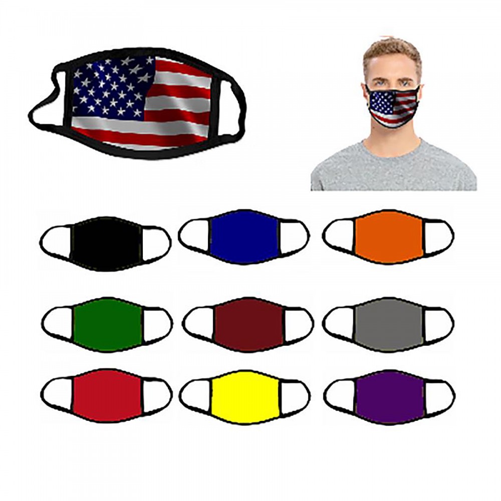 Custom Adult 2 Layers Reusable Polyester Mask