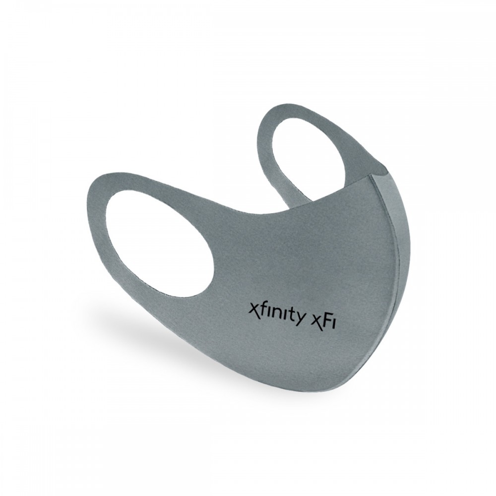 Customized Reusable Stretch Face Mask - Dark Grey Customized Reusable Stretch Face Mask - Dark Grey
