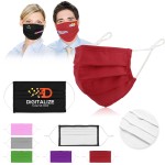 Logo Branded 2-Ply Cloth Face Mask With Full Color Print