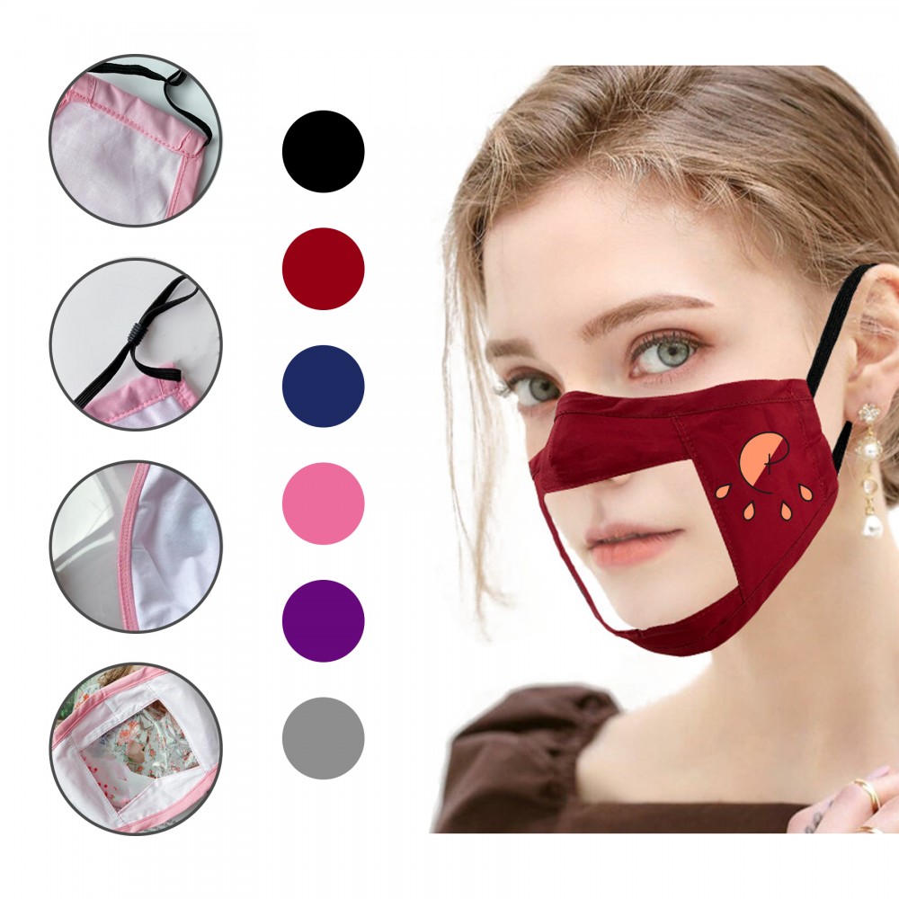 Personalized New Innovative Visible-Mouth Cotton Mask Personalized New Innovative Visible-Mouth Cotton Mask