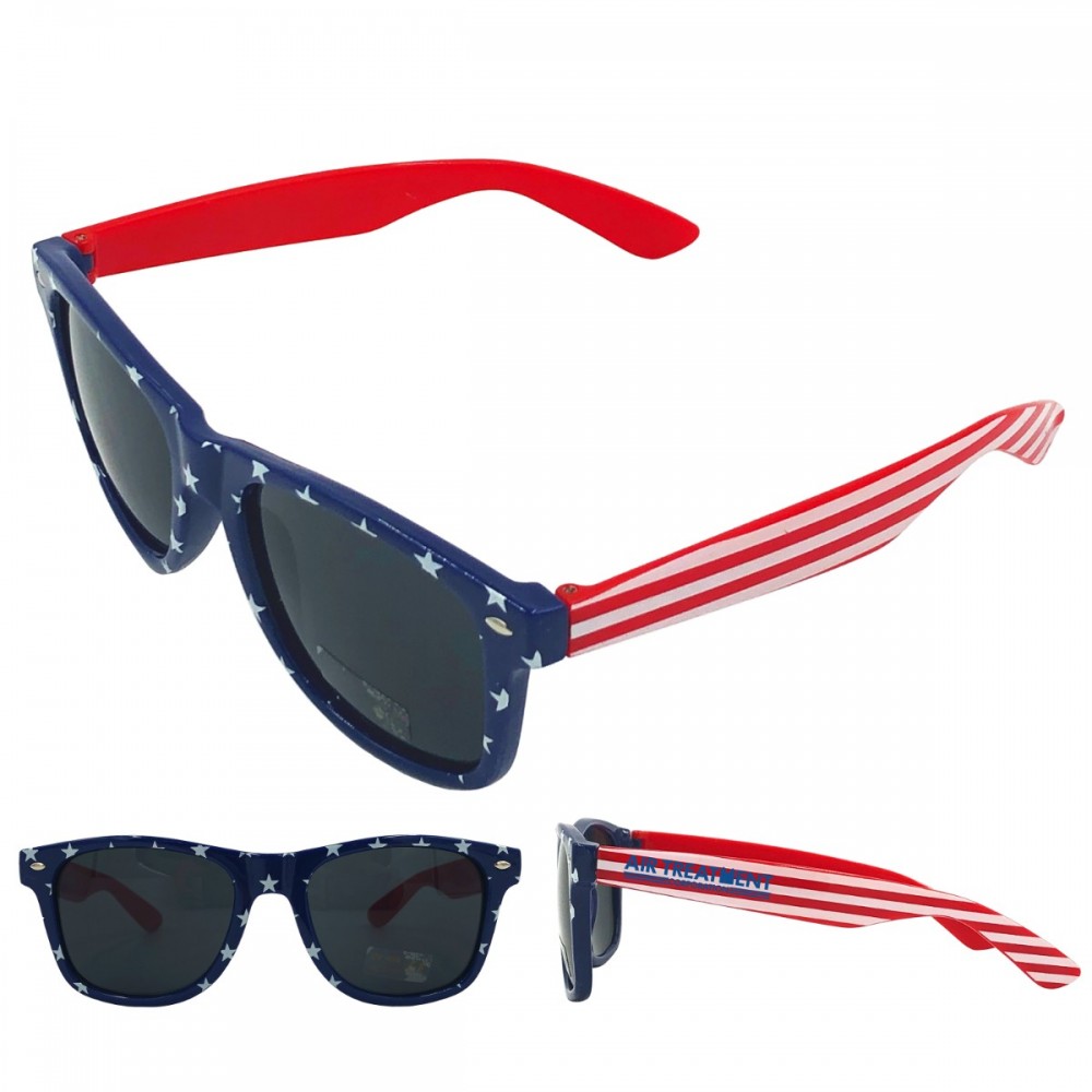 American Patriotic Flag Wayfa-Voyager Sunglasses American Patriotic Flag Wayfa-Voyager Sunglasses