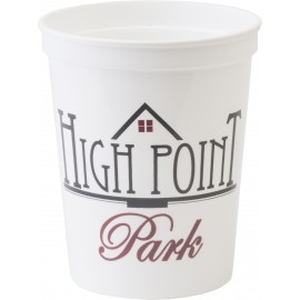 16 Oz. Smooth Walled Plastic Stadium Cup with Automated Silkscreen Imprint   16 Oz. Smooth Walled Plastic Stadium Cup with Automated Silkscreen Imprint