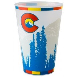  20 Oz. Frost-Flex Plastic Stadium Cup with our RealColor360 Imprint