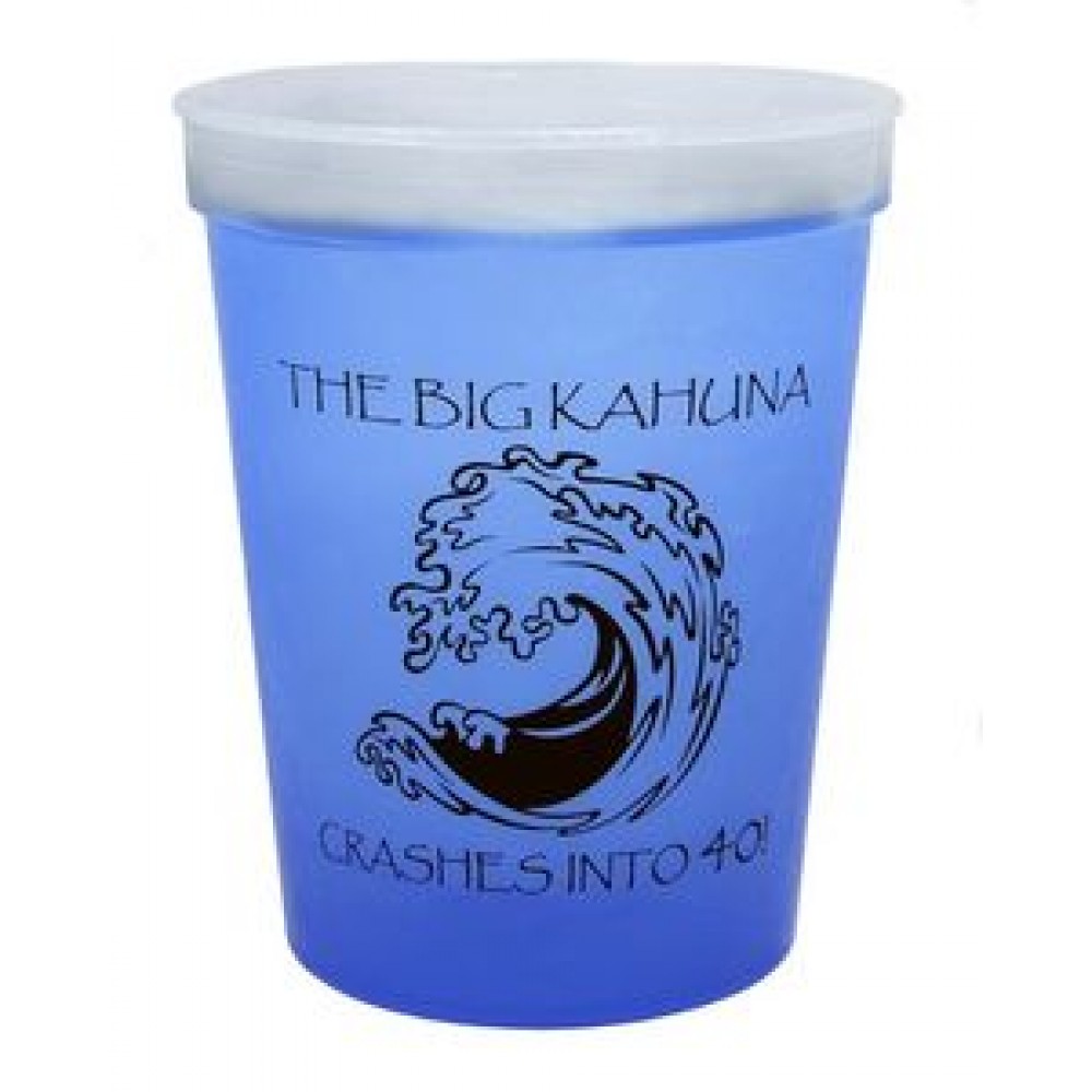  16 Oz. Color Changing Smooth Plastic Stadium Cup