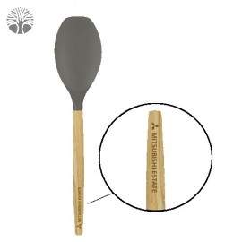  Scoop Silicone Spoon with Wooden Handle
