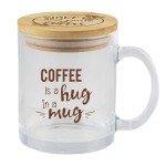  Cozy 11oz Glass Mug/Bamboo Lid