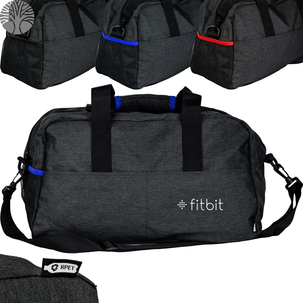Eco-Conscious 8" x 11" x 18.5" RPET Duffel Bag Eco-Conscious 8" x 11" x 18.5" RPET Duffel Bag