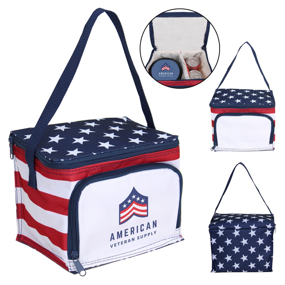 Stars & Stripes 6 Can Cooler / Lunch Bag Stars & Stripes 6 Can Cooler / Lunch Bag