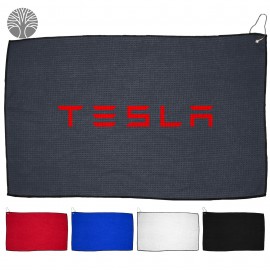  16" X 26" RPET Waffle Golf Towel with Hook & Grommet