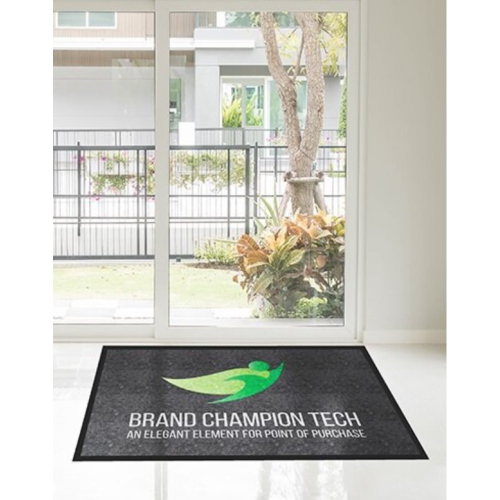 Brand Champion Personalized Logo Rug and Welcome Floor Mat - 2' X 3' Brand Champion Personalized Logo Rug and Welcome Floor Mat - 2' X 3'