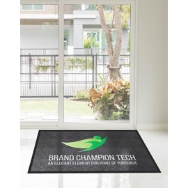 Brand Champion Personalized Logo Rug and Welcome Floor Mat - 2' X 3'   Brand Champion Personalized Logo Rug and Welcome Floor Mat - 2