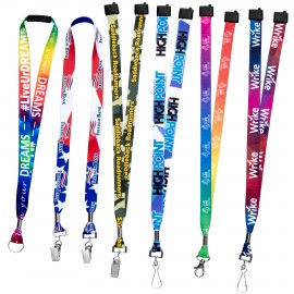 5/8" or 3/4" Made in USA Dye Sublimation Lanyards   5/8" or 3/4" Made in USA Dye Sublimation Lanyards