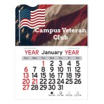 Adhesive Peel-N-Stick Calendar - American Flag