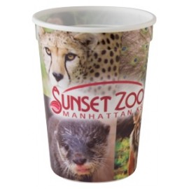  12 Oz. Classic Smooth Walled Plastic Stadium Cup w/our RealColor Imprint