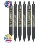  Union Printed - USA Made - Camo - Wide Body Click Pen with Colored Trim and Rubber Grip - Full Color