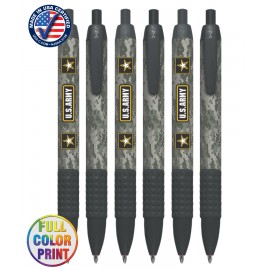 Union Printed - USA Made - Camo - Wide Body Click Pen with Colored Trim and Rubber Grip - Full Color   Union Printed - USA Made - Camo - Wide Body Click Pen with Colored Trim and Rubber Grip - Full Color