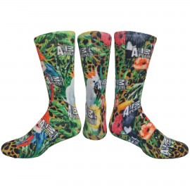  Made in the USA Athletic Crew Sock w/DTG Printing