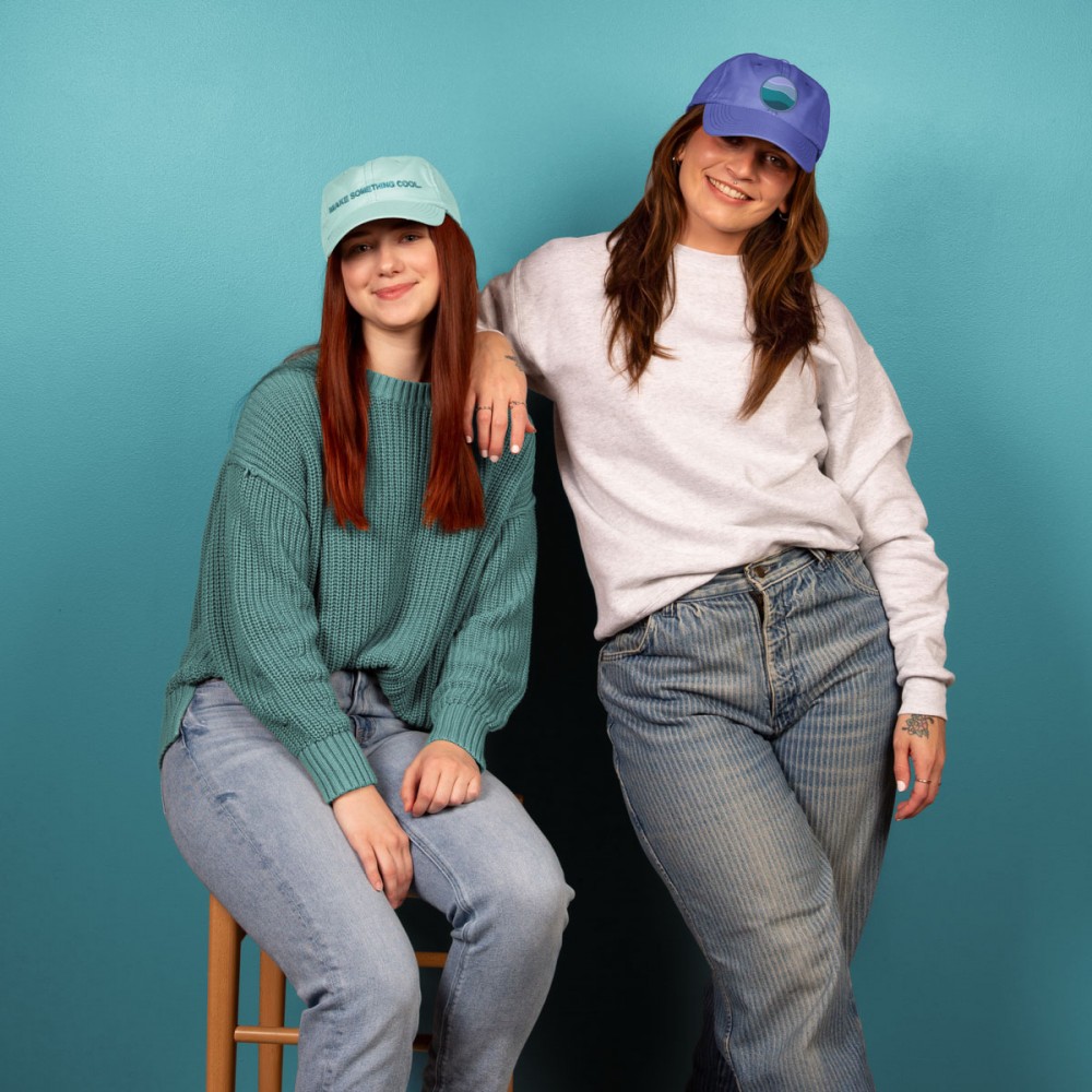 6-Panel Hat - Curved Brim - Unstructured - Poly Twill 6-Panel Hat - Curved Brim - Unstructured - Poly Twill