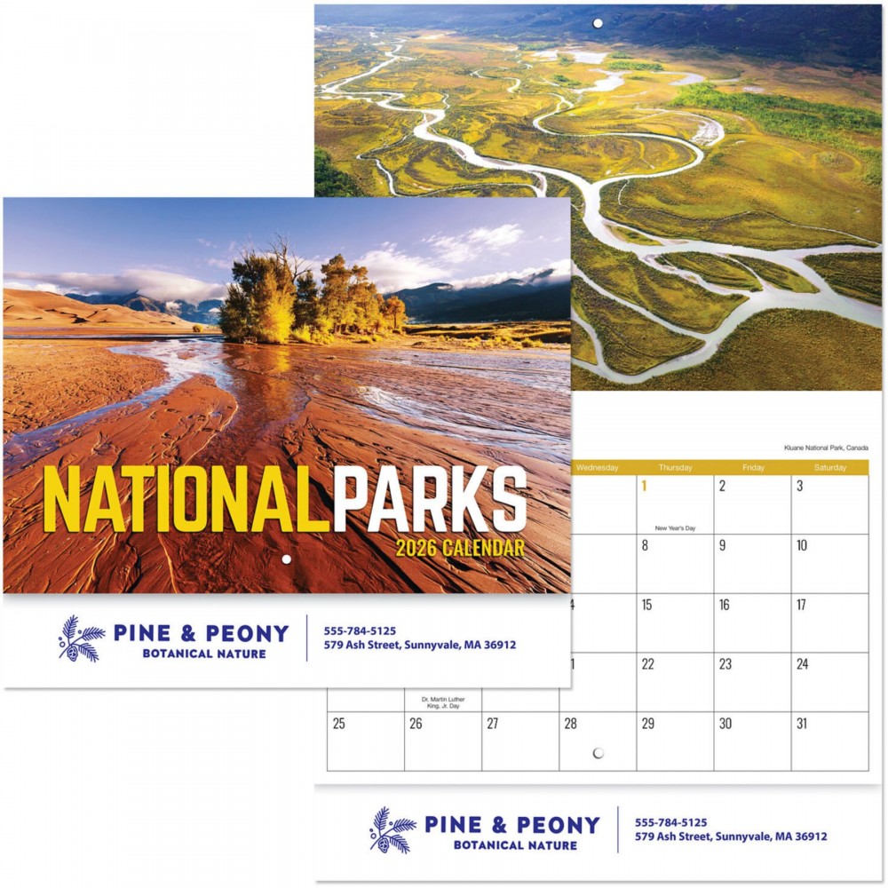 National Parks Stapled Wall Calendar National Parks Stapled Wall Calendar