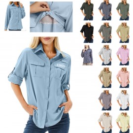 Custom Printed Woman's UPF 50 Shirt