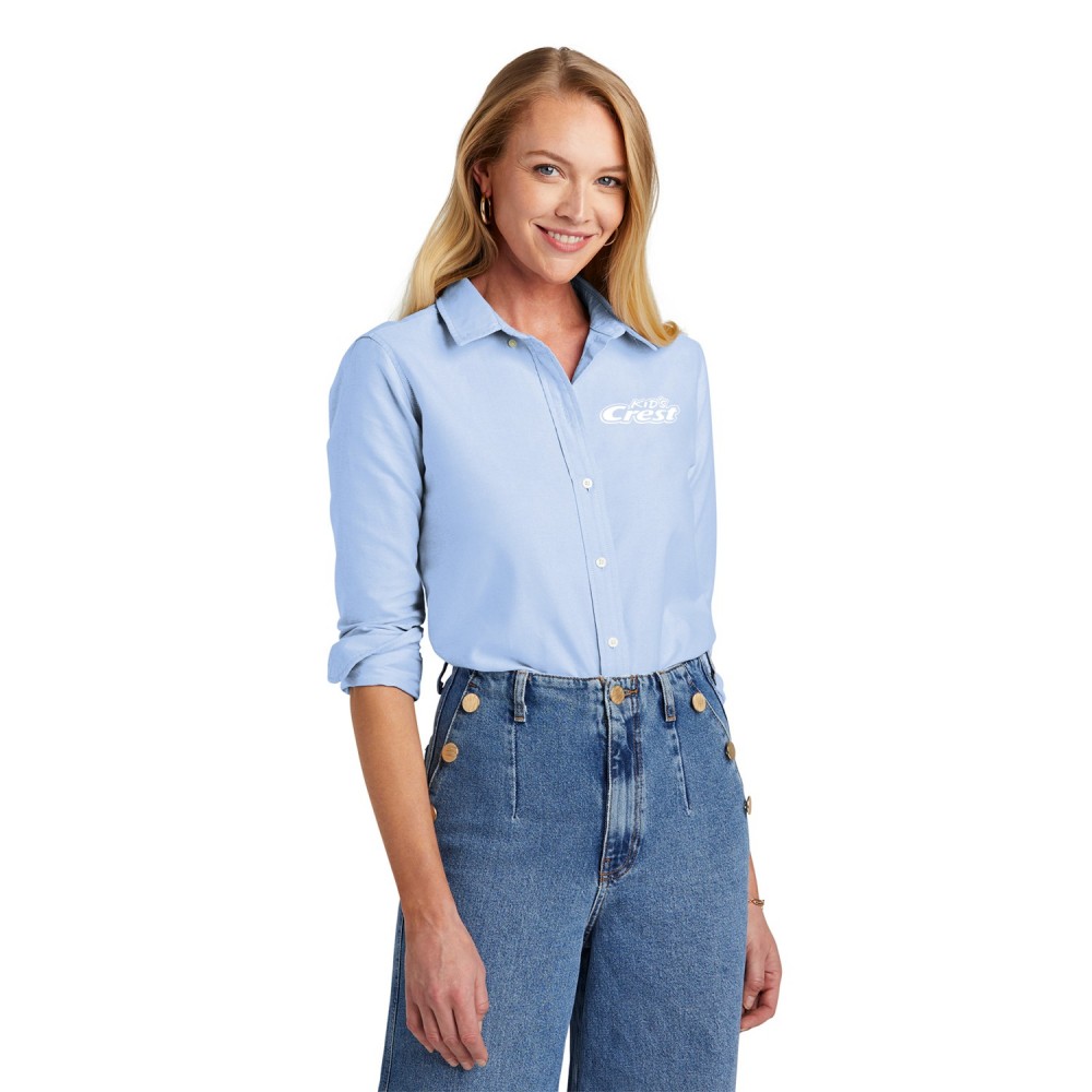Custom Embroidered Brooks Brothers Women's Casual Oxford Cloth Shirt