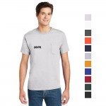Hanes - Tagless 100% Cotton T-Shirt with Pocket Logo Imprinted