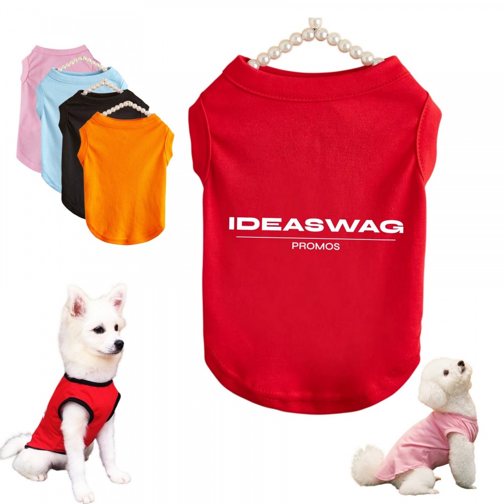 Custom Printed Custom Logo Small Dog T-Shirt
