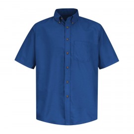 Custom Printed Red Kap Men's Poplin Short Sleeve Dress Shirt - SP80