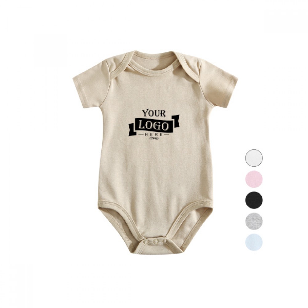 6.7 oz 100% Cotton Baby Romper Custom Embroidered