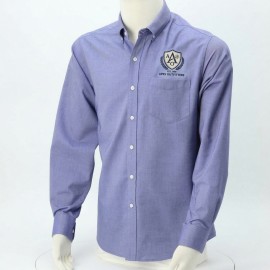Logo Imprinted Custom Men's Oxford Shirt