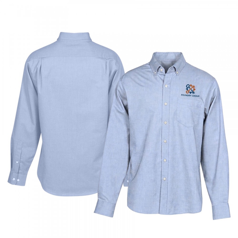 Button-down Oxford Shirts Long Sleeves Custom Embroidered