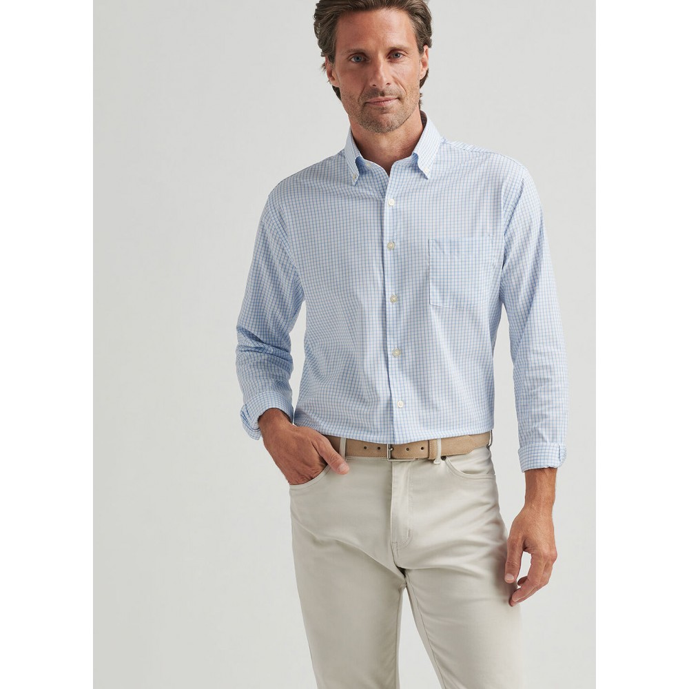 Custom Printed Peter Millar Hanford Performance Twill Sport Shirt
