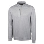 Logo Imprinted Cutter and Buck Stealth Heathered Quarter Zip Pullover