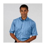 Custom Embroidered Men's Van Heusen Short Sleeve Twill Dress Shirt