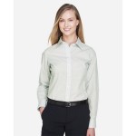 Custom Embroidered Devon & Jones Women's Crown Collection Micro Tattersall Woven Dress Shirt - DG510W
