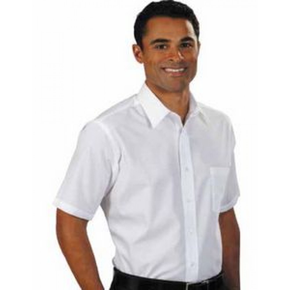Men's Van Heusen Short Sleeve Broadcloth Dress Shirt Custom Printed Men's Van Heusen Short Sleeve Broadcloth Dress Shirt Custom Printed