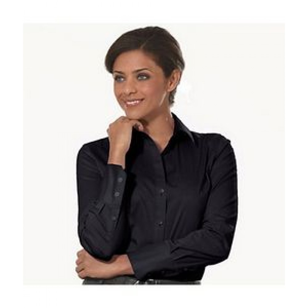 Custom Printed Women's Calvin Klein Micro Herringbone Dress Shirt Custom Printed Women's Calvin Klein Micro Herringbone Dress Shirt
