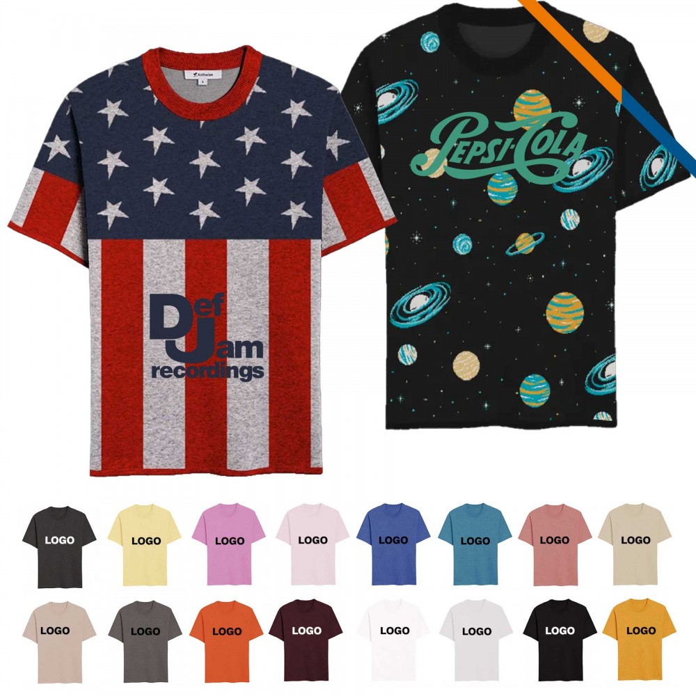 Jarence Short Sleeve Sweater Logo Imprinted