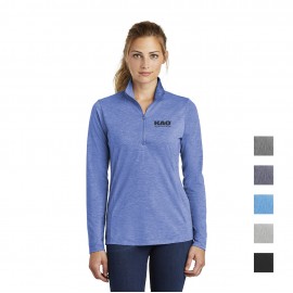 Logo Imprinted Sport-Tek  Ladies PosiCharge  Tri-Blend Wicking 1/4-Zip Pullover