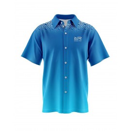 Custom Printed Custom Dye Sublimated Men's Button up Shirt