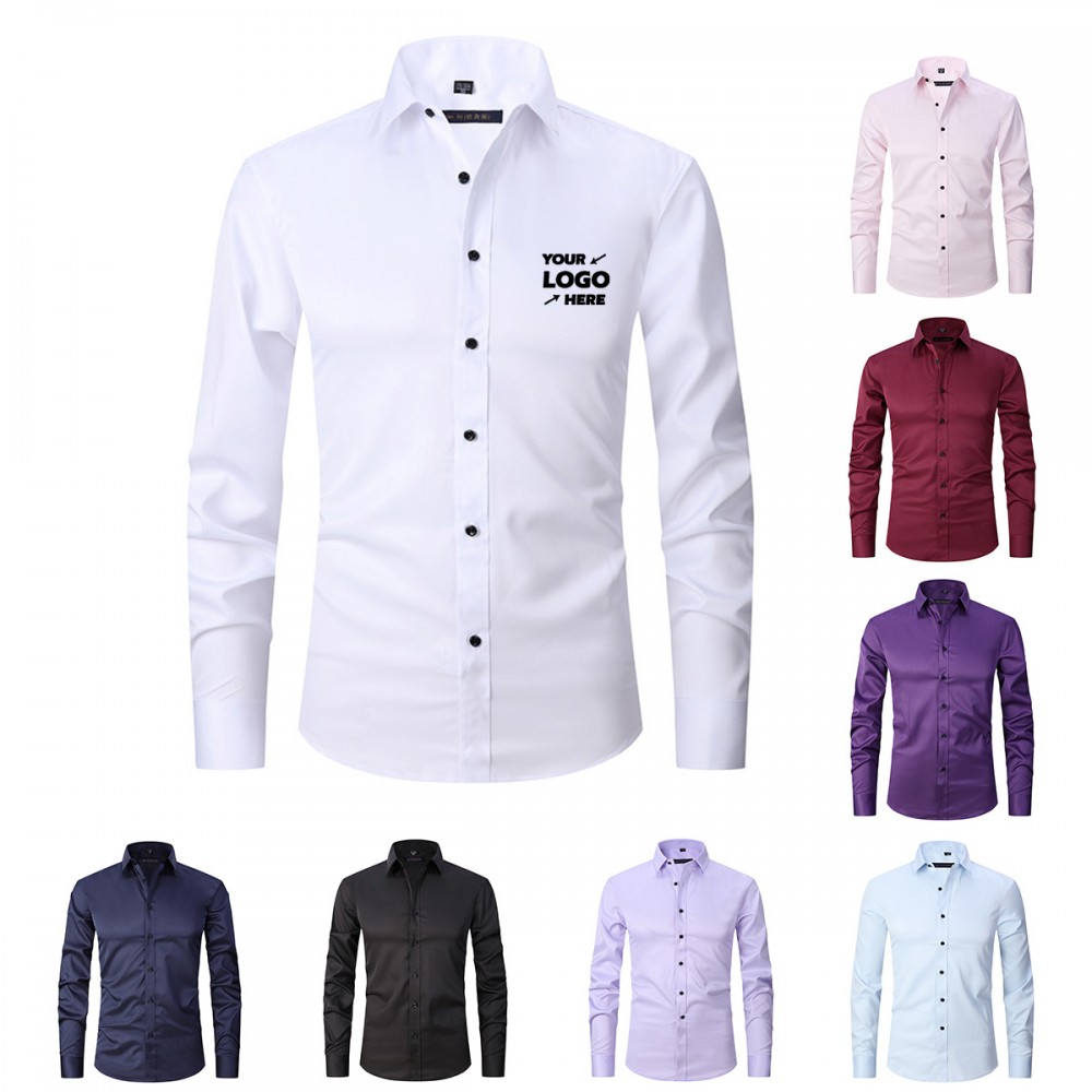 Custom Printed Men's Urban Stylish Casual Business Shirts