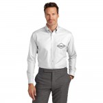 Brooks Brothers Tall Wrinkle-Free Stretch Nailhead Shirt Logo Imprinted