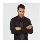 Men's Calvin Klein Micro Herringbone Dress Shirt Custom Printed