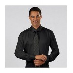 Logo Imprinted Men's Calvin Klein Cotton Stretch Solid Dress Shirt